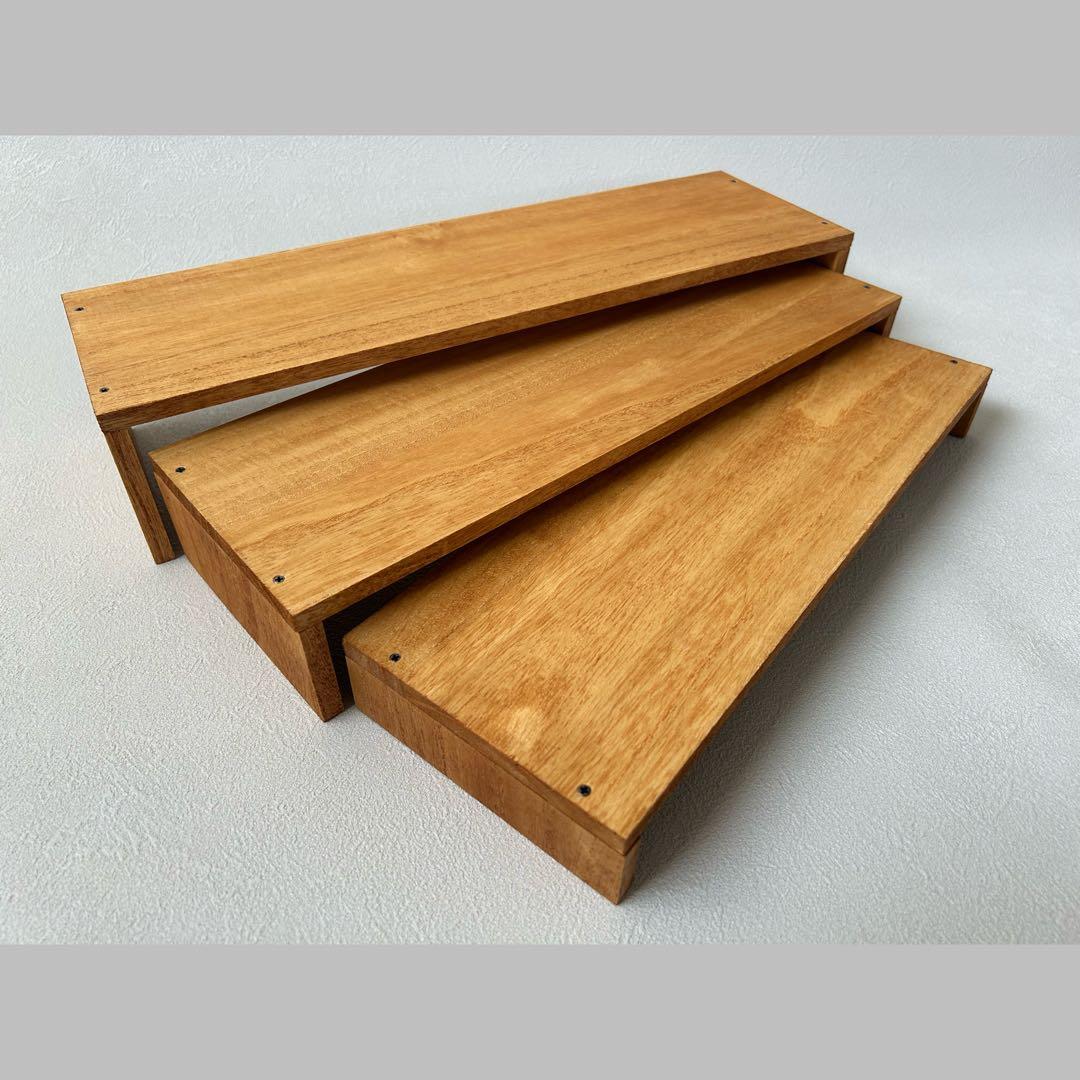 【SORA】ディスプレイスタンド　3段シェルフ　オーダー品　4点セット