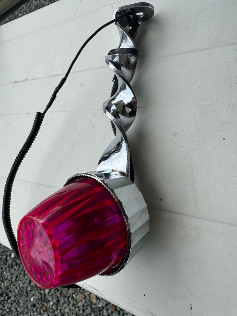 h*e様 Kawasaki Z400FX用　水野板金工業所 メッキ製　蛍付きツイ