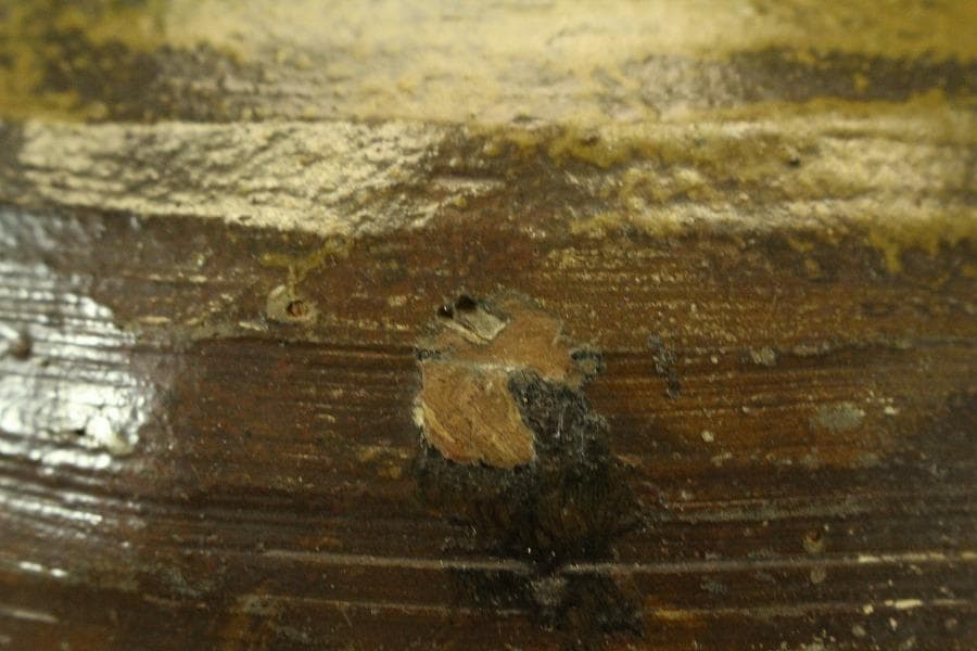 古 祖母懐 壷 高29cm 在銘(LC585)