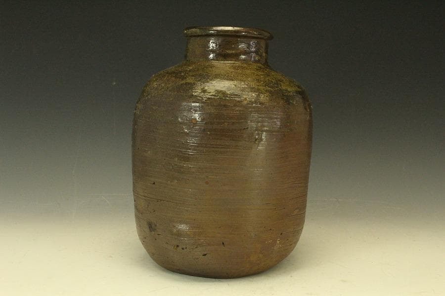 古 祖母懐 壷 高29cm 在銘(LC585)