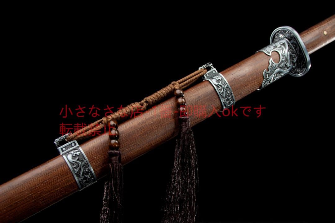 玄墨の苗刀  古兵器 武具 刀装具 日本刀 模造刀 居合刀