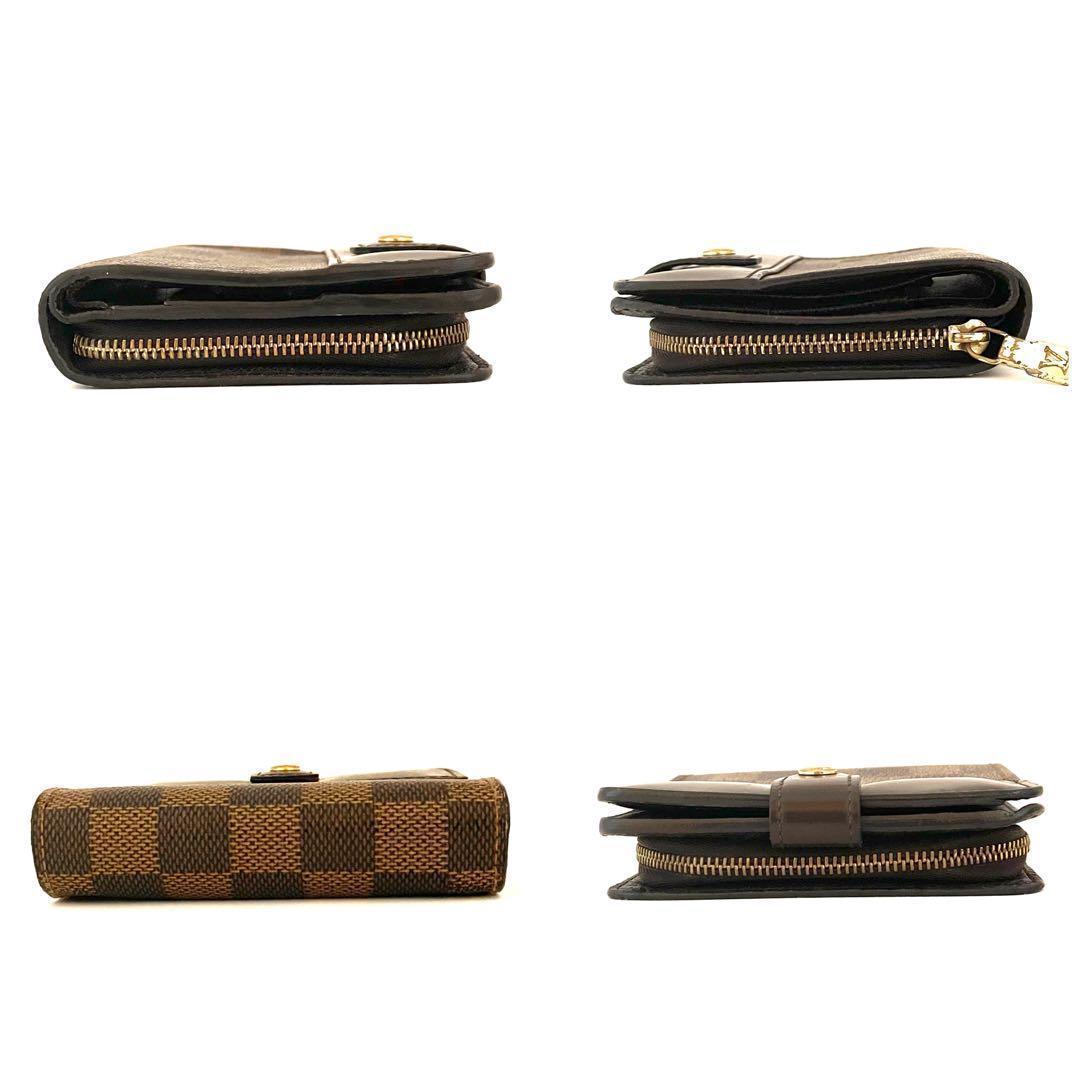 ⭕️気軽に使える⭕️ルイヴィトン財布ダミエ コンパクトジップ 二つ折り財布