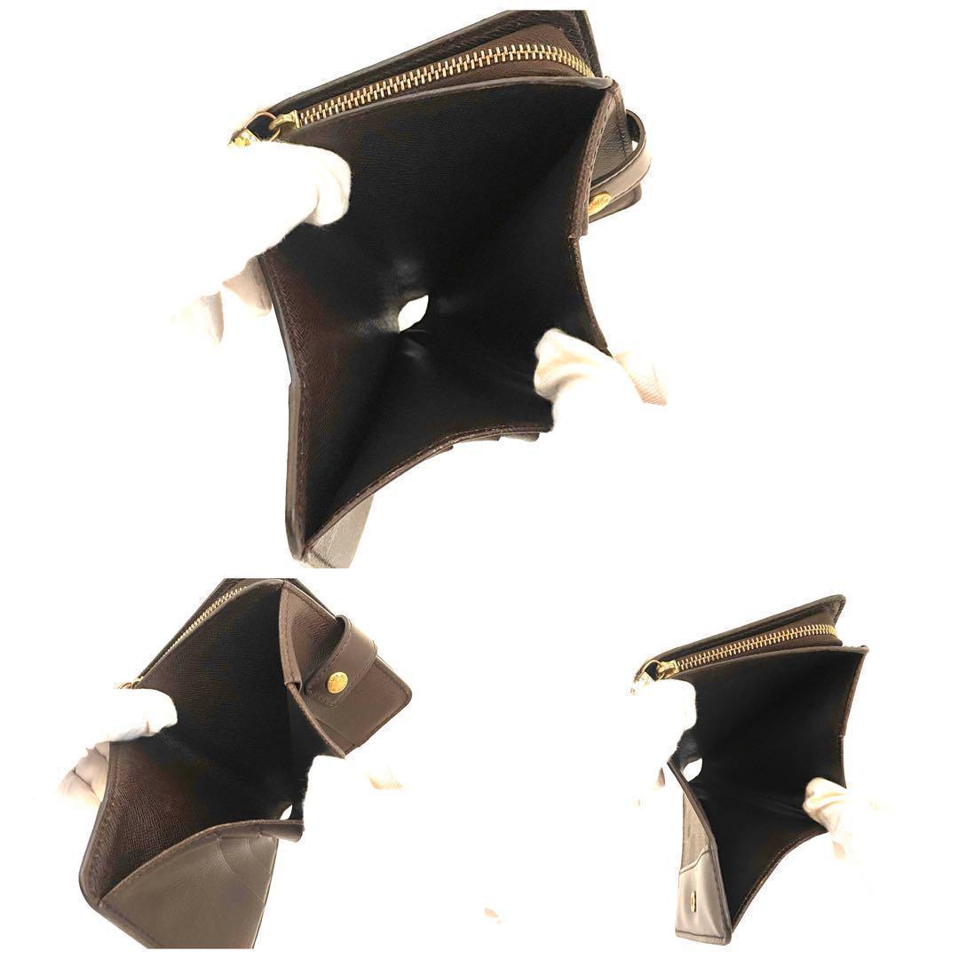 ⭕️気軽に使える⭕️ルイヴィトン財布ダミエ コンパクトジップ 二つ折り財布