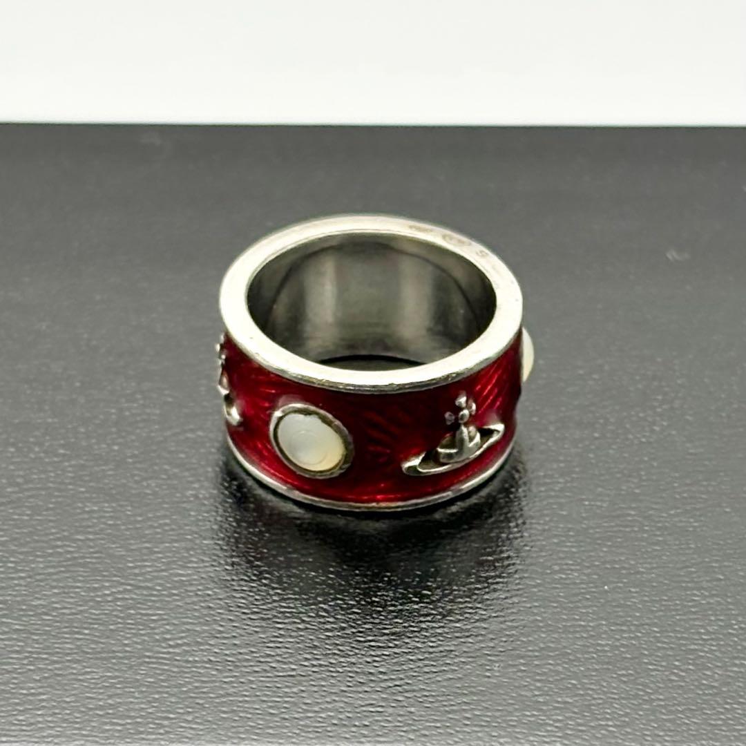 ヴィヴィアンウエストウッド キングリング レッド×シルバー S 廃盤 復刻版