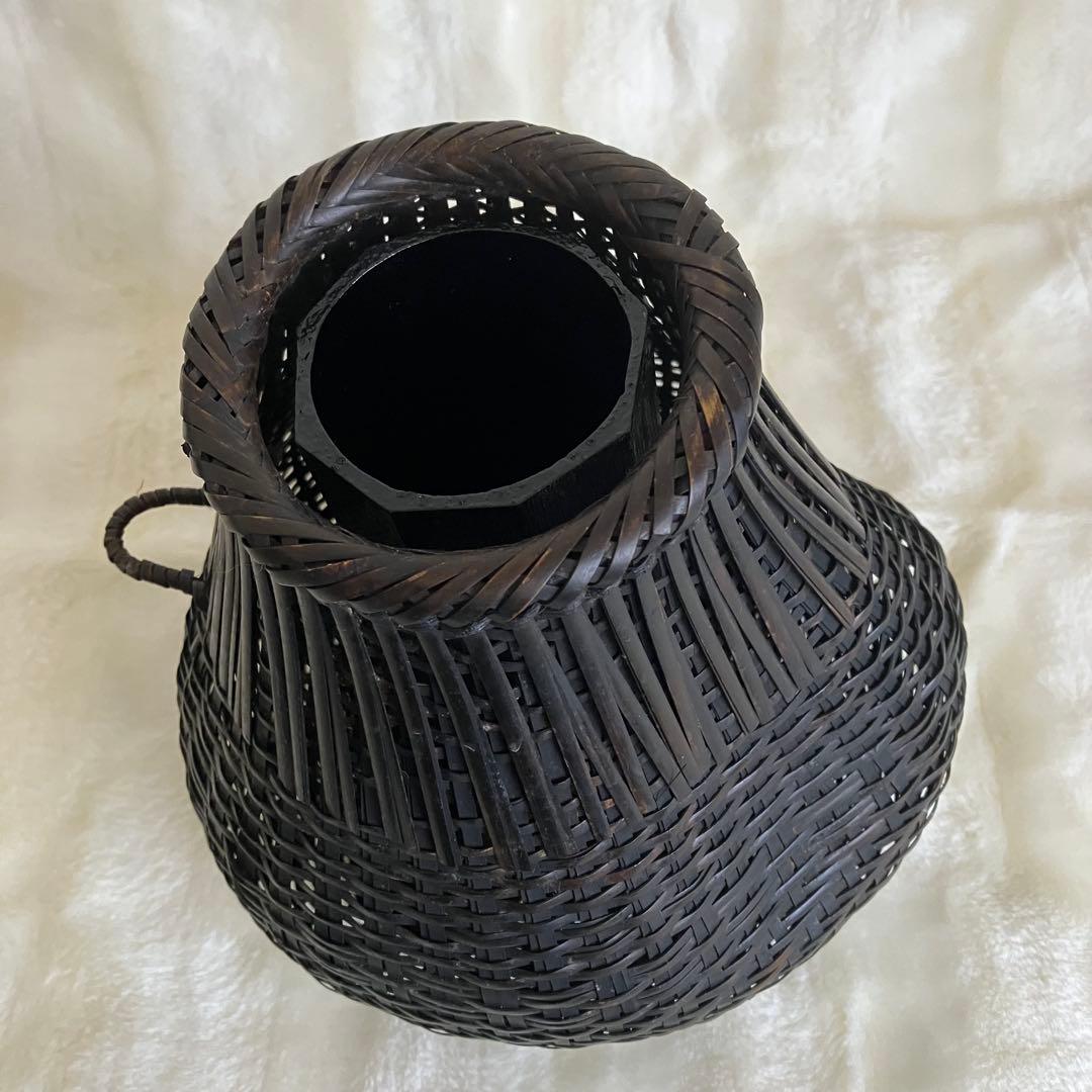 お値下げ 茶道具 名工 島村白峰斎造 桂籠 花籠 共箱