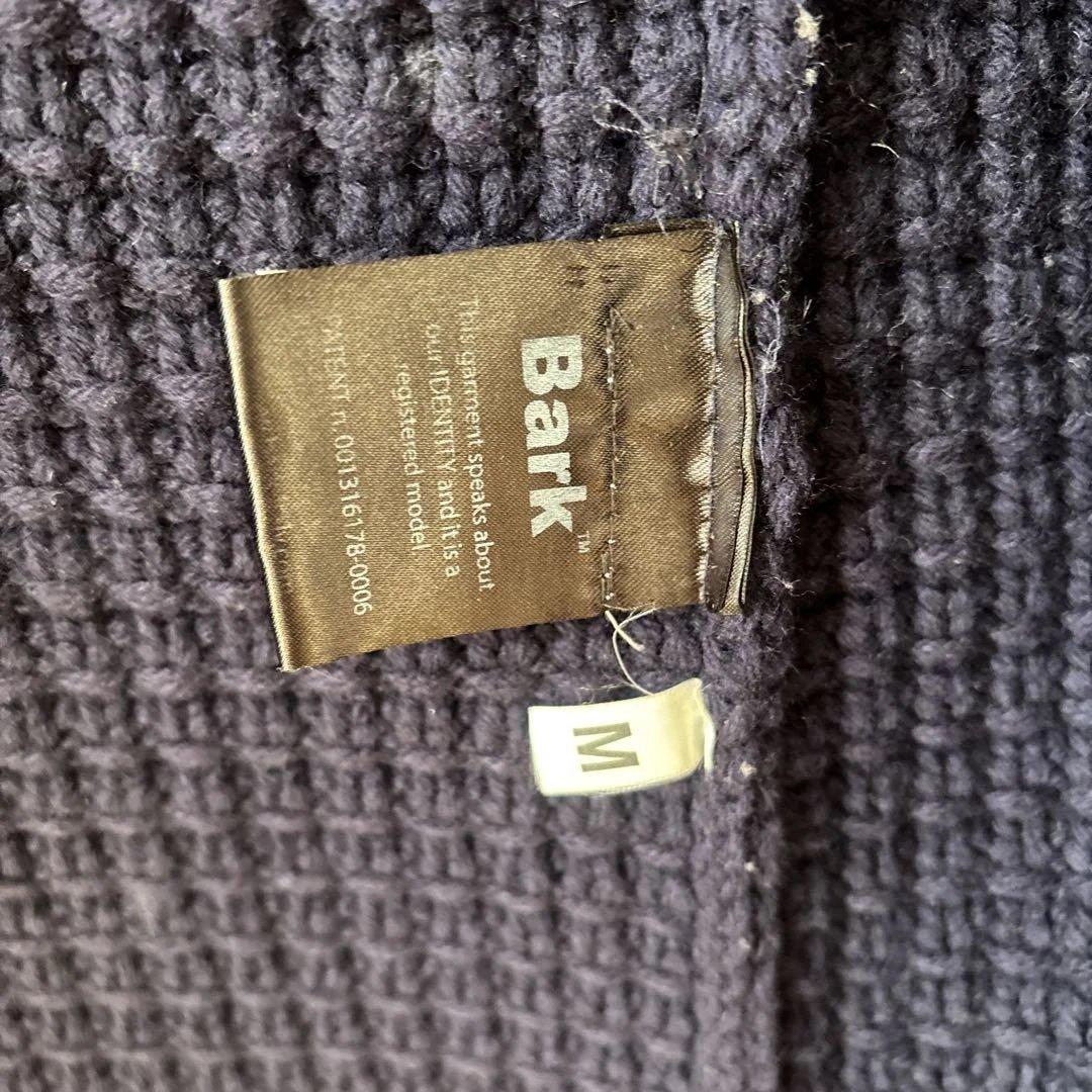 Bark ネイビー M ボタン付きジャケット