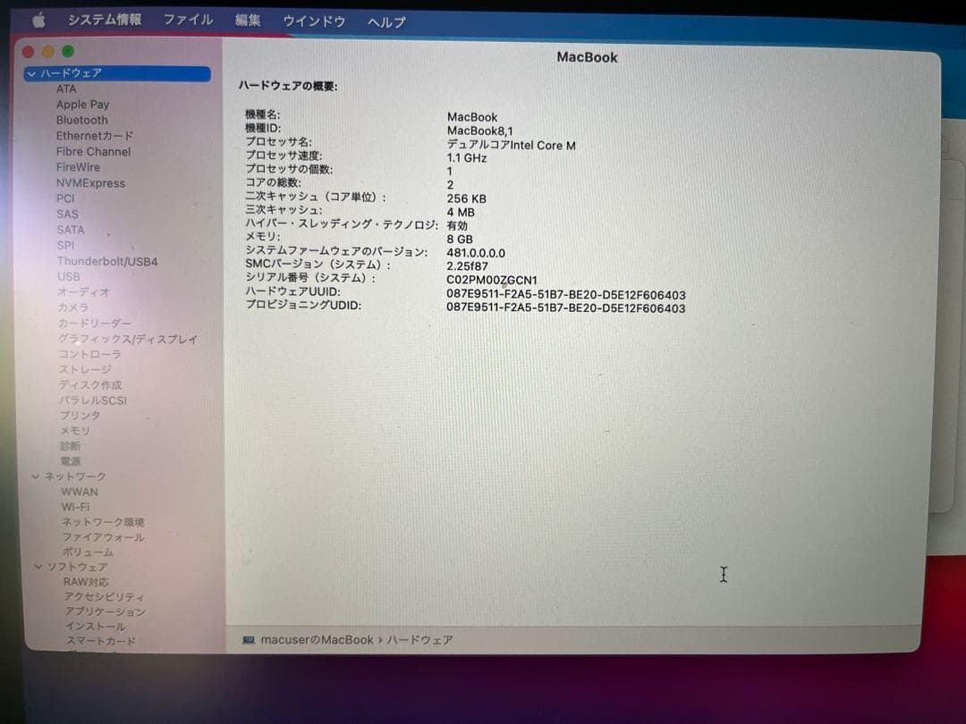MacBook 12-inch バッテリー交換済 英語キ- MacOS/Win