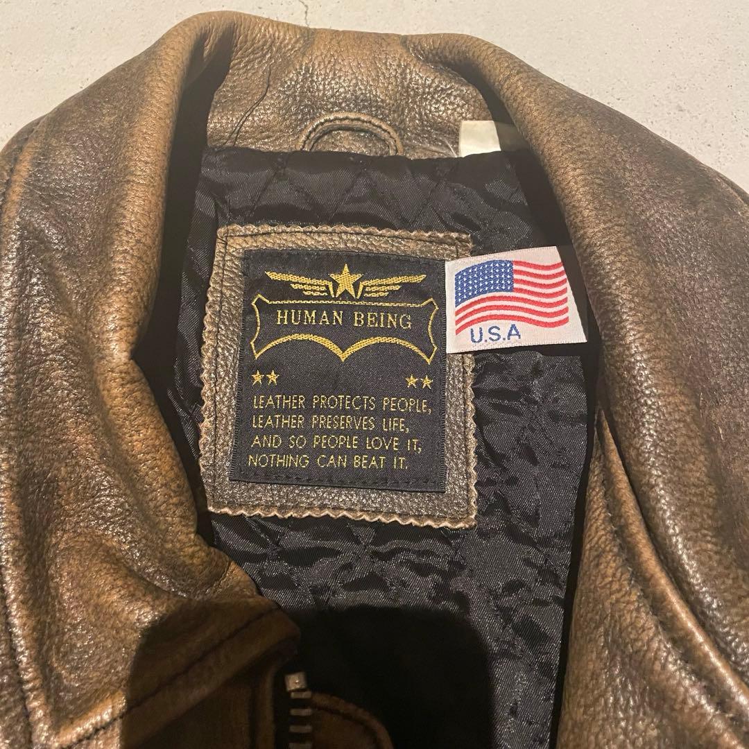 HUMAN BEING レザージャケット サイズ42