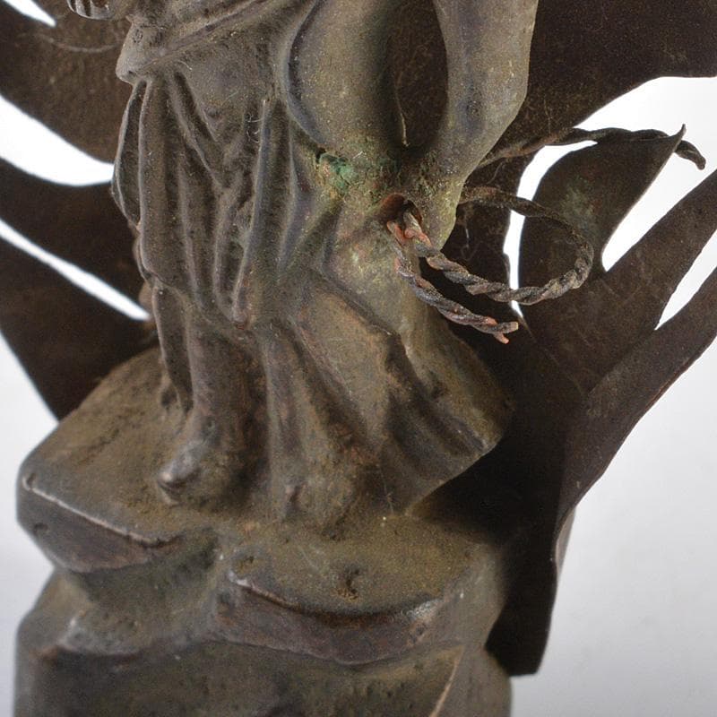 恋毬　仏教美術　古銅　不動明王　仏像　置物　V　R5243