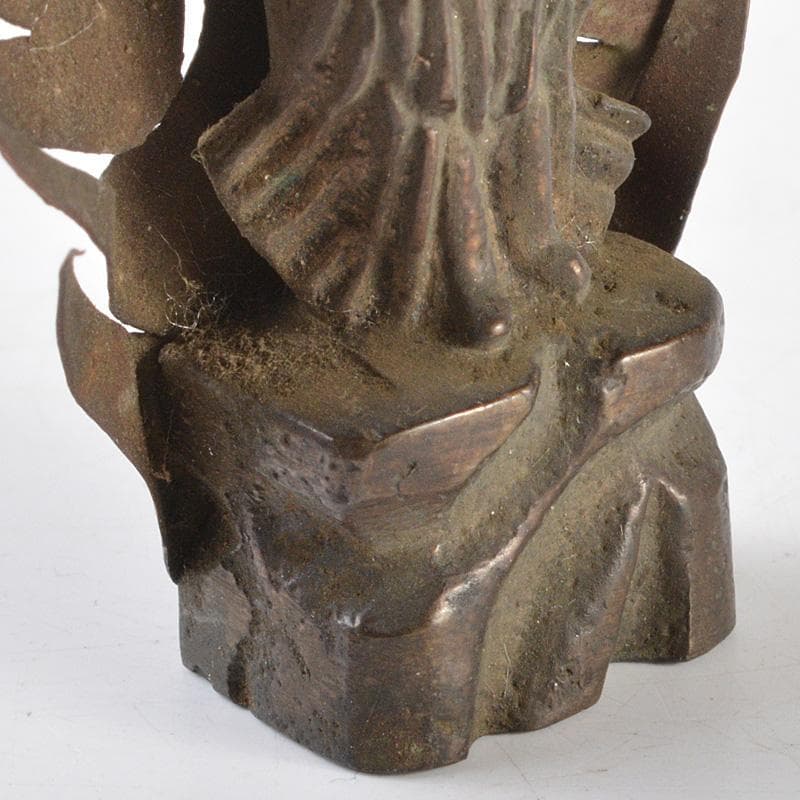 恋毬　仏教美術　古銅　不動明王　仏像　置物　V　R5243