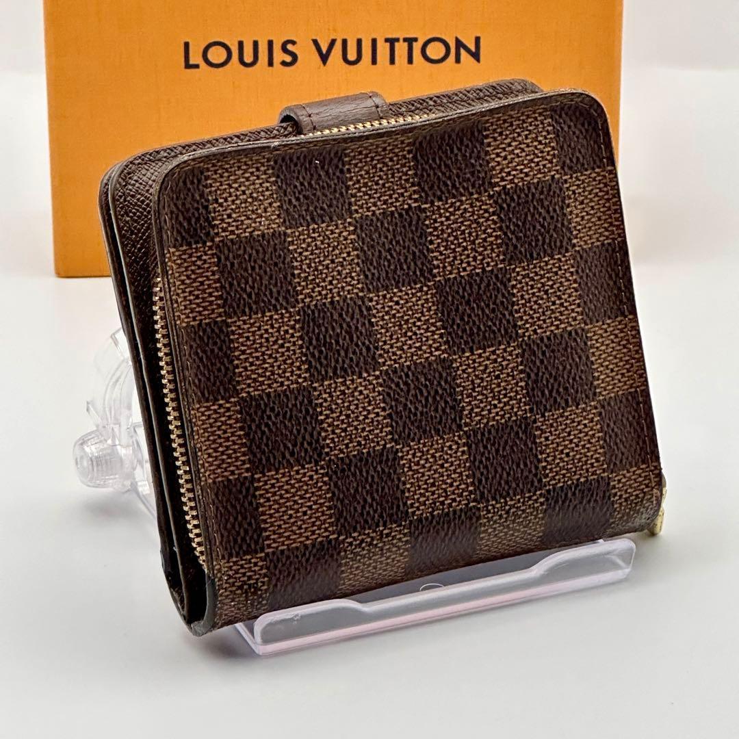 ルイヴィトン　ダミエ コンパクトジップ　折り財布