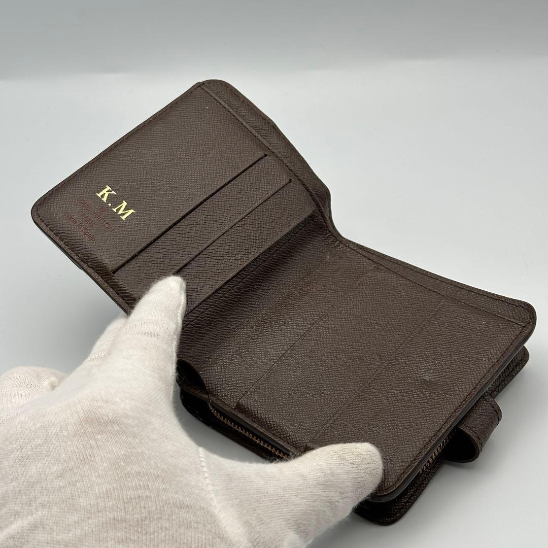 ルイヴィトン　ダミエ コンパクトジップ　折り財布