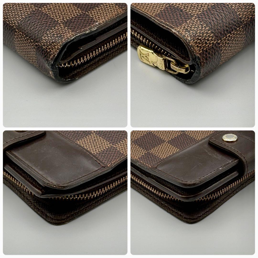 ルイヴィトン　ダミエ コンパクトジップ　折り財布