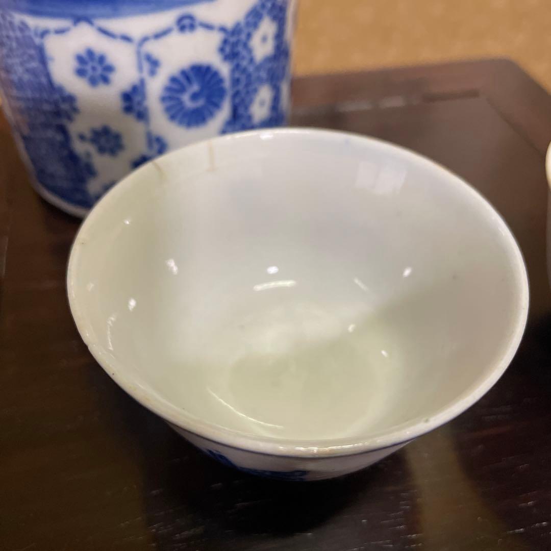 徳利と猪口の3点セット【骨董品】レトロ アンティーク 美術品