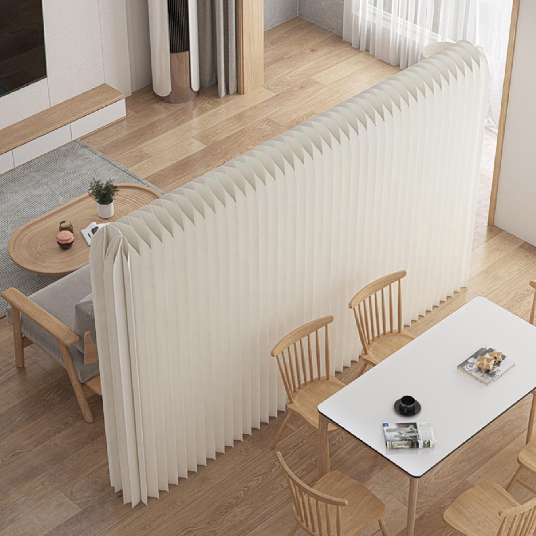 パーテーション間仕切り折り畳み式高さ2ｍ長さ2-3ｍ組立不要ついたて目隠し