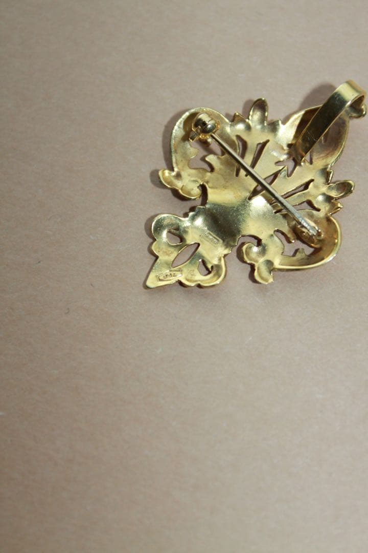18k 750 ブローチ　ネックレストップ