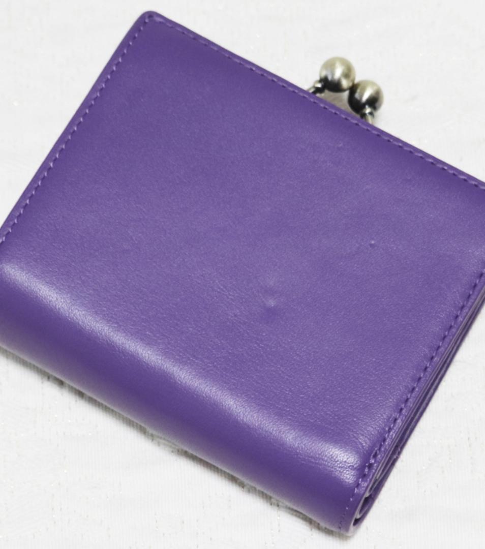 新品タグ付【ANNA SUI アナスイ】ヴィンテージボタン 口金 がま口折り財布