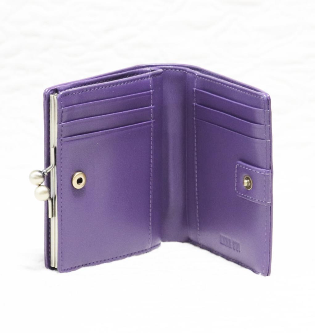 新品タグ付【ANNA SUI アナスイ】ヴィンテージボタン 口金 がま口折り財布