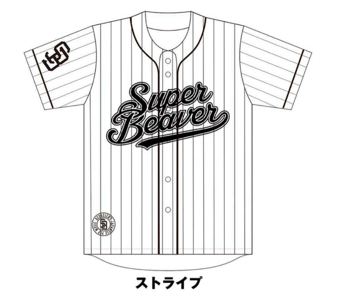 SUPER BEAVER ベースボールシャツ ストライプ XLサイズ