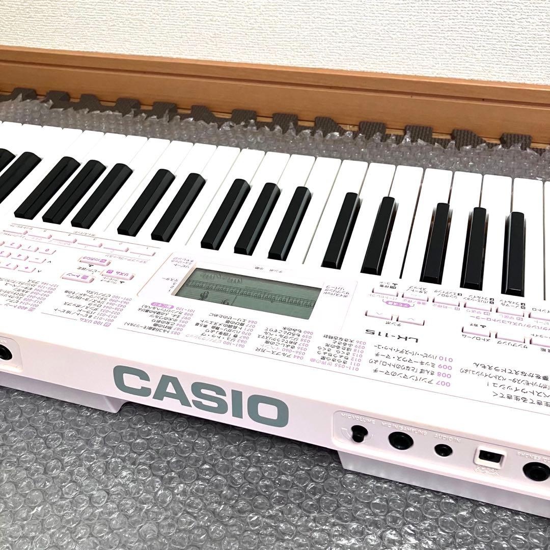 CASIO カシオ　電子ピアノ　電子キーボード　LK-115 ⭐️ピンク可愛い♪⭐️