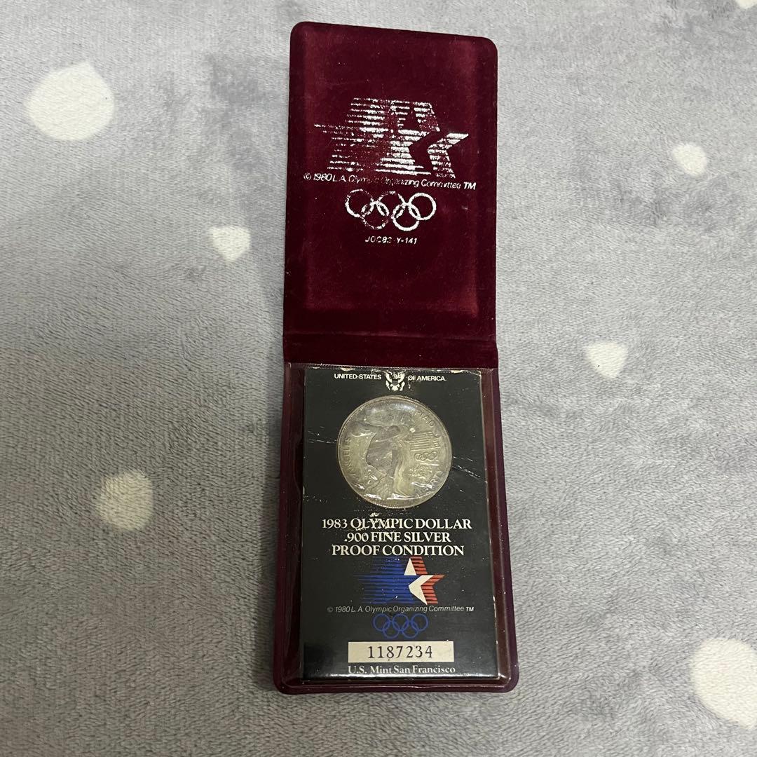 ヴィンテージ　1983 LA ロサンゼルスオリンピック 記念銀貨　メダル
