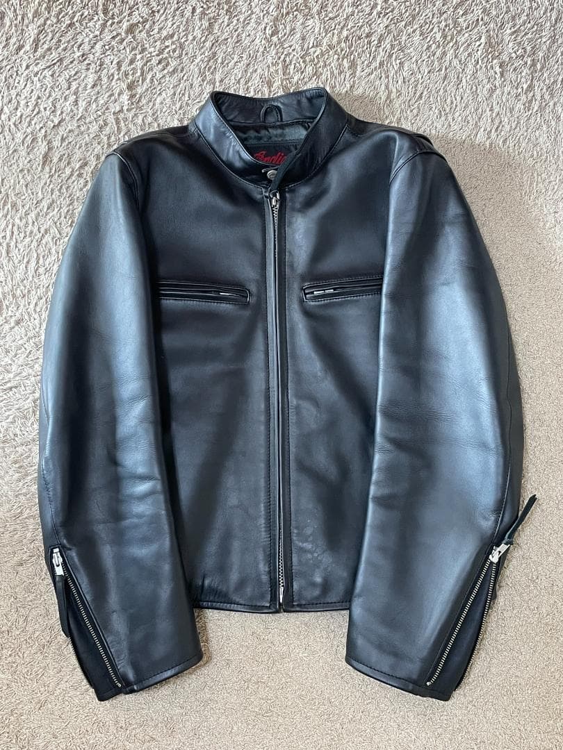 INDIAN MOTOCYCLE シングルライダース ブラックレザー 40サイズ