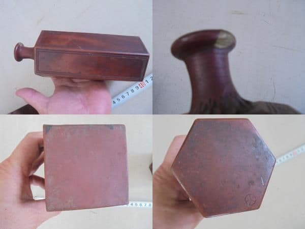 AKa6501　古備前　角徳利　２本セット