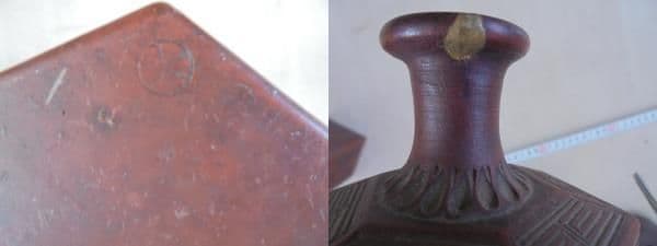 AKa6501　古備前　角徳利　２本セット