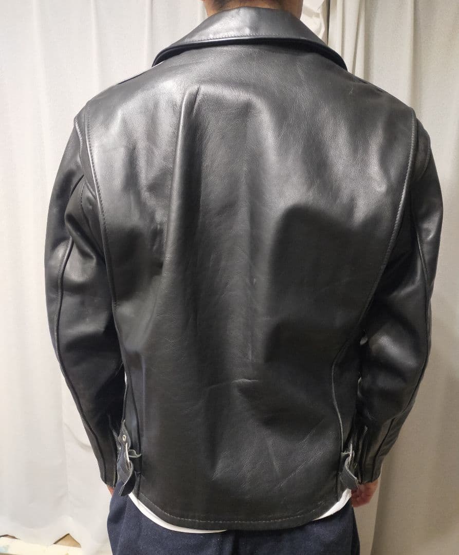 さみだれ★SCHOTT 本革 ジャケット(ボアなし、使用感かなりあり)