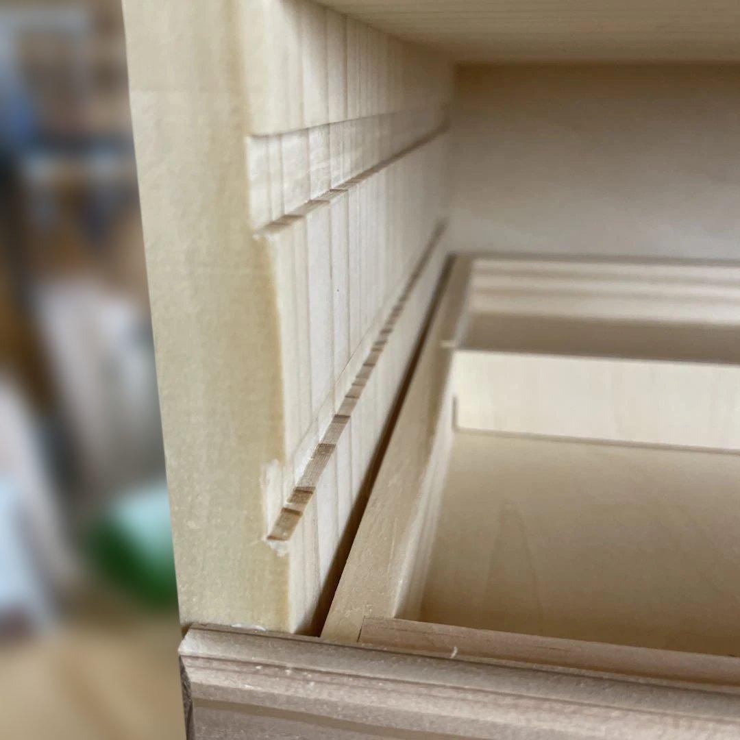 ゴンちゃん　刺繍糸用　8段引き出し　小物入れ　ハンドメイド　木工　木製