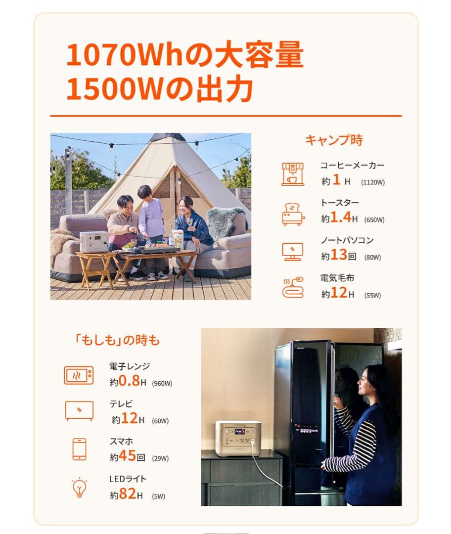 Jackery ジャクリ ポータブル電源 1000 ソーラーパネル 100w