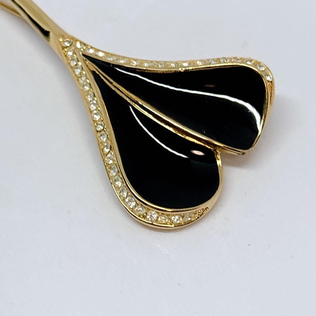 Dior ディオール ゴールド ラインストーン ヴィンテージ ブローチ