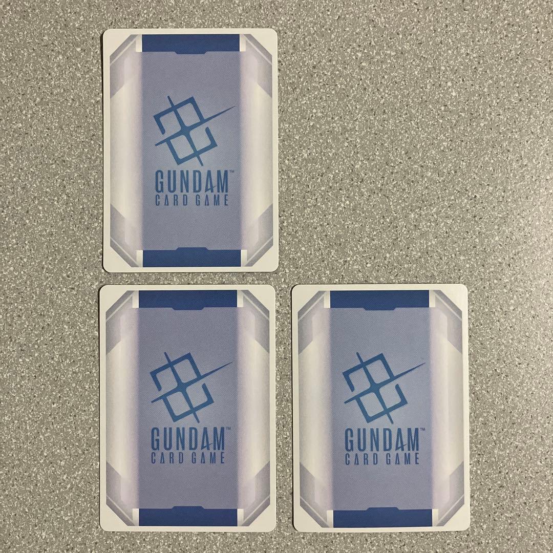 ☆ガンダムカードゲーム☆ウイングガンダムゼロ☆パラレル☆3枚セット☆未使用☆