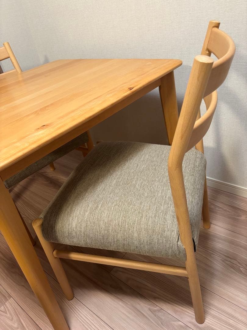 ニトリ　ダイニングテーブルチェアセット2人掛け用