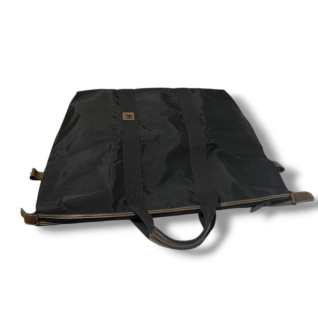 【極美品】dunhill ボストンバッグ　 ナイロン　ブラック