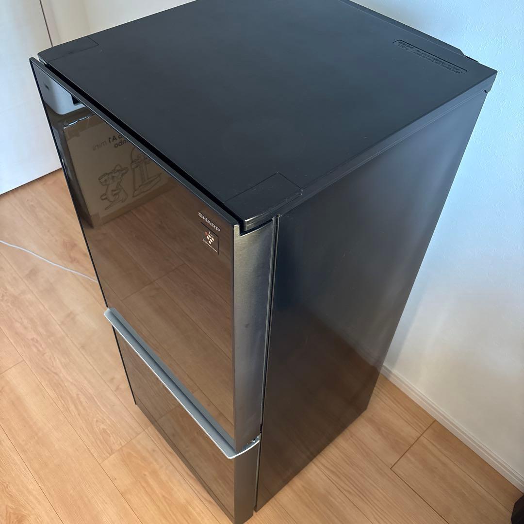 【マロンさん専用】単身用冷蔵庫 2ドア シャープ 黒 137L SJ-GD14C