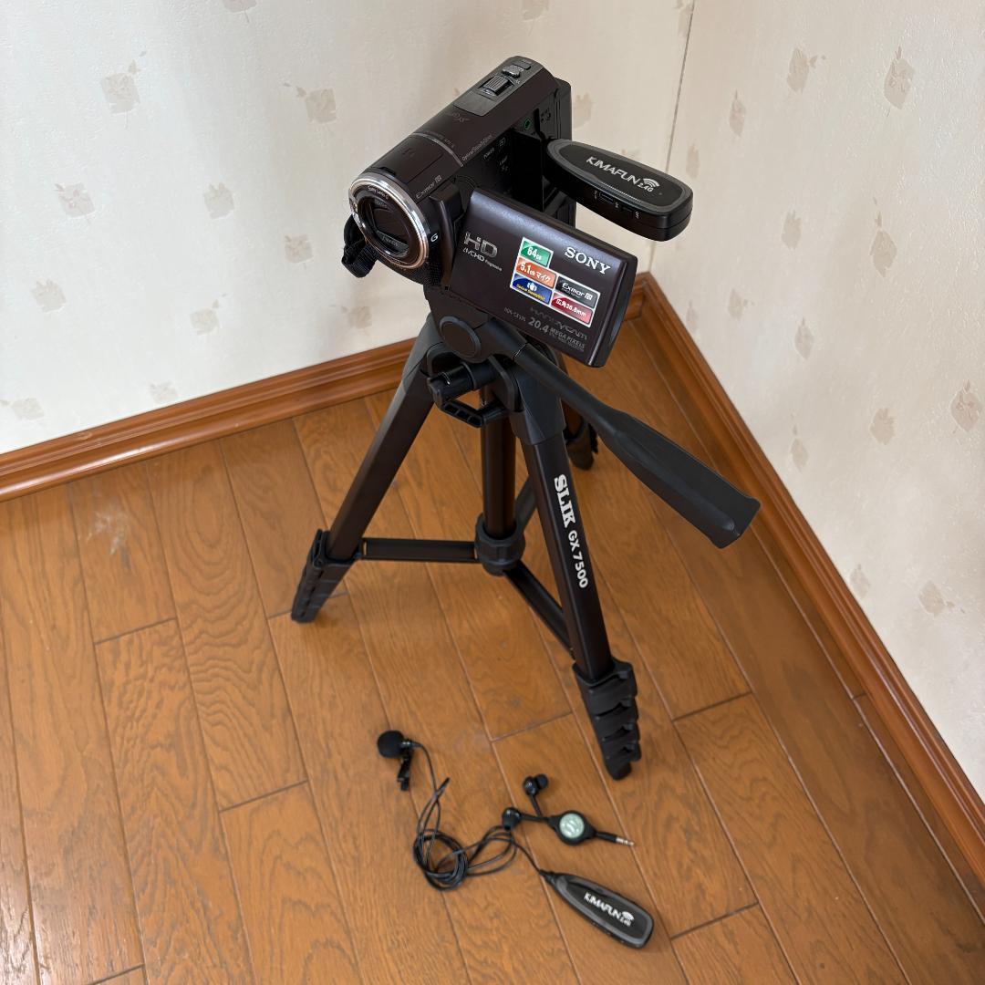 【いますぐ撮影set】SONY HDR-CX590 +三脚＆ワイヤレスマイク