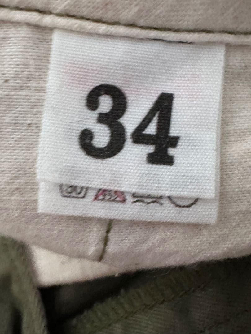 WAREHOUSE duck digger 1082 グリーン チノ サイズ34