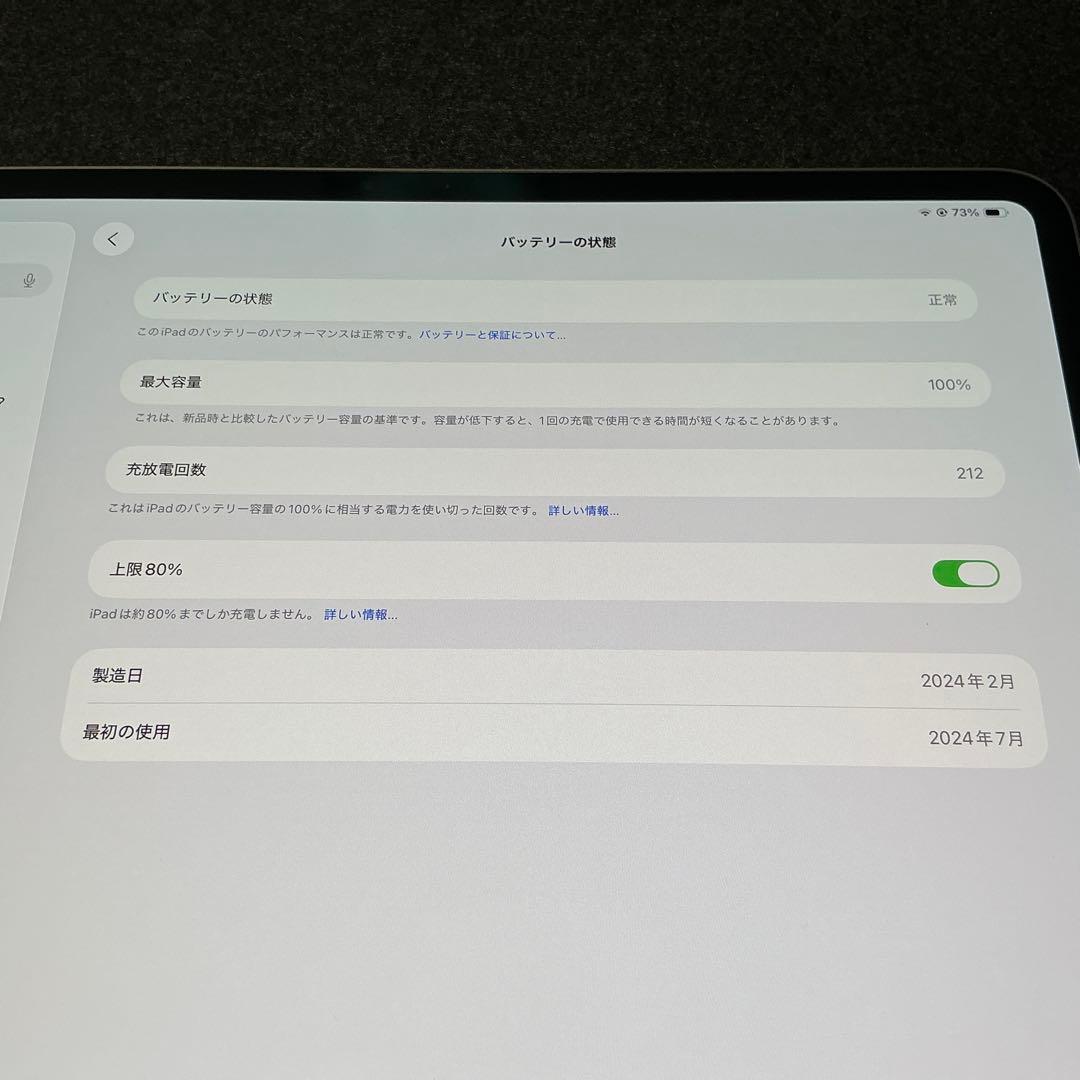 M4 iPad Pro 13インチ 512GB Wi-Fi シルバー