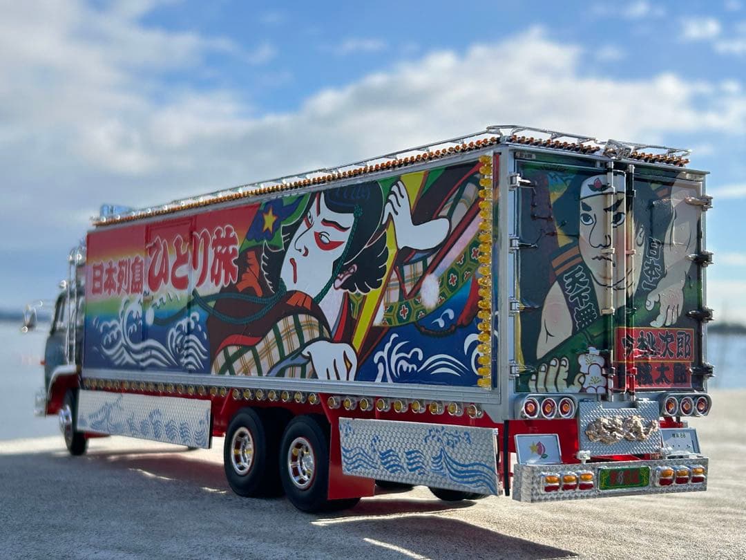 トラック野郎一番星北へ帰るアオシマ デコトラプラモデル