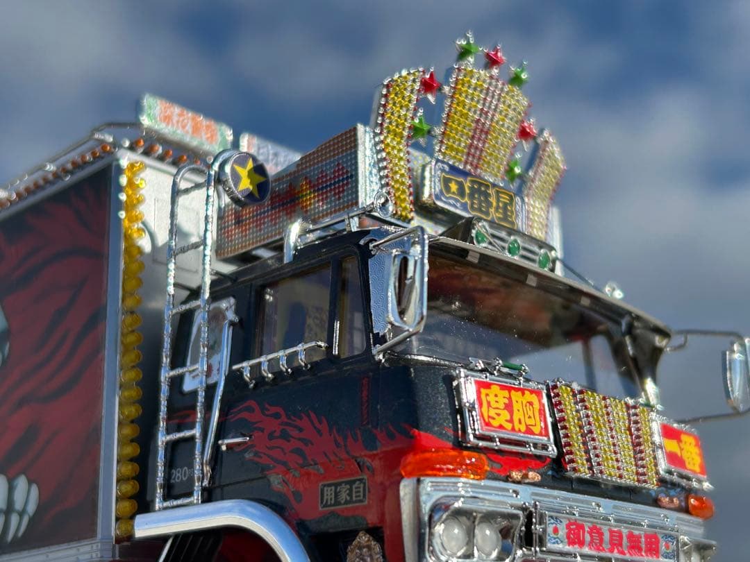 トラック野郎一番星北へ帰るアオシマ デコトラプラモデル