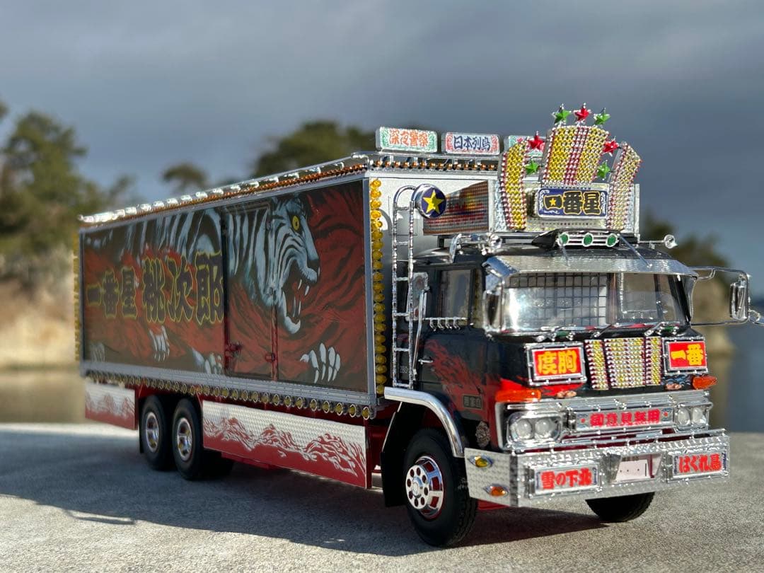 トラック野郎一番星北へ帰るアオシマ デコトラプラモデル