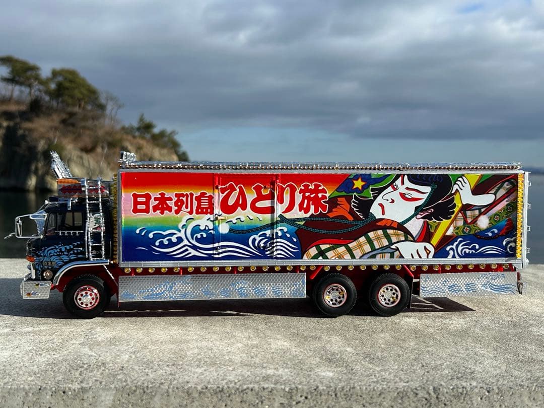 トラック野郎一番星北へ帰るアオシマ デコトラプラモデル