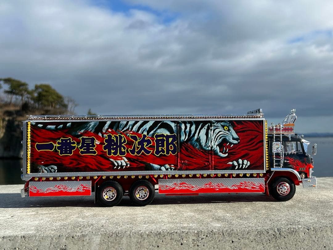 トラック野郎一番星北へ帰るアオシマ デコトラプラモデル