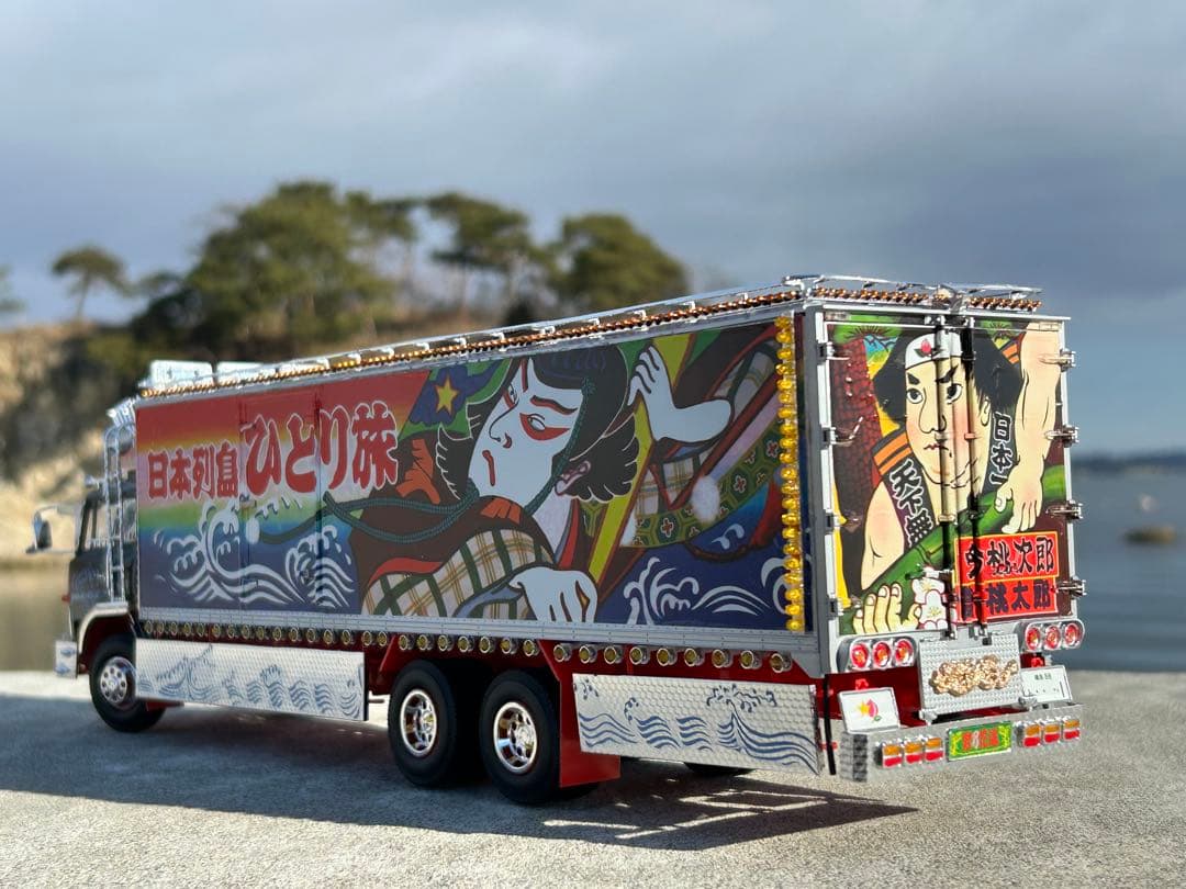 トラック野郎一番星北へ帰るアオシマ デコトラプラモデル