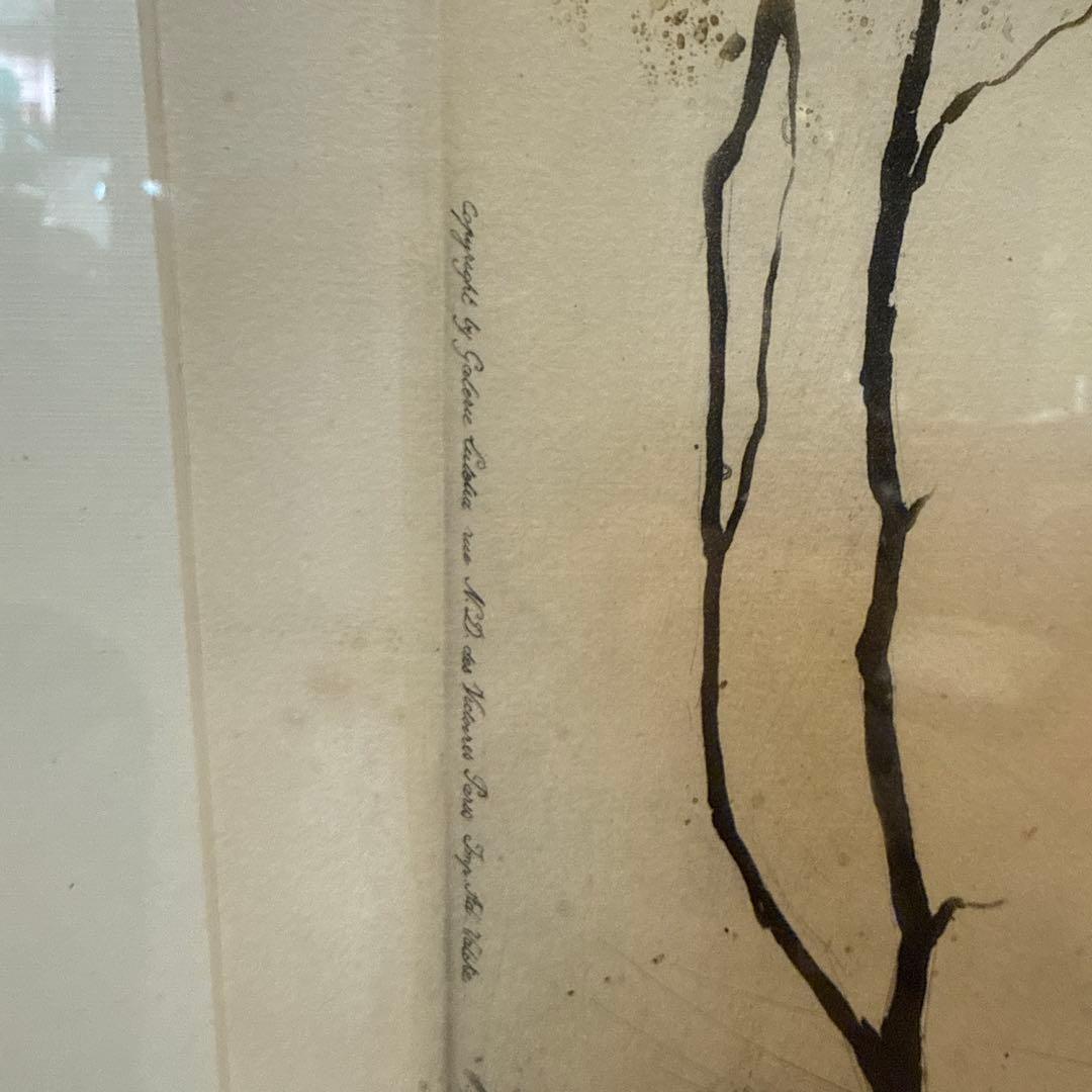 jean hardy リトグラフ　Lady with Peacock