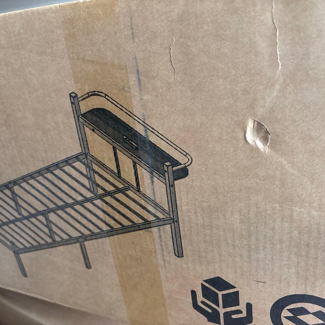 ベッドフレーム シングル 2口コンセント 耐荷重300kg 組立簡単