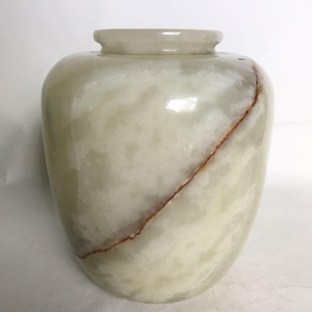 花瓶　大理石　高さ：20.6cm程度