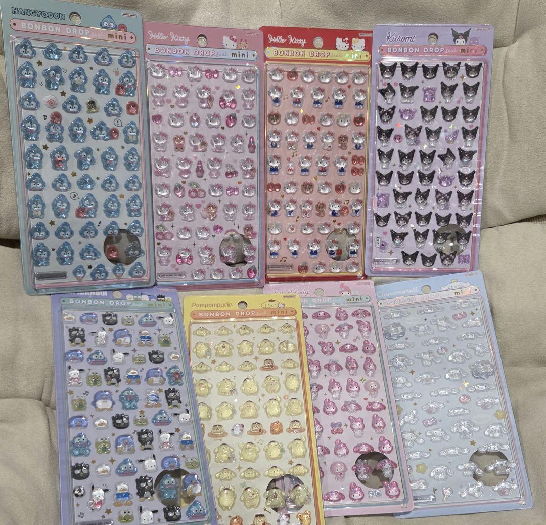 ボンボンドロップシール サンリオ ミニ 8種セット 正規品