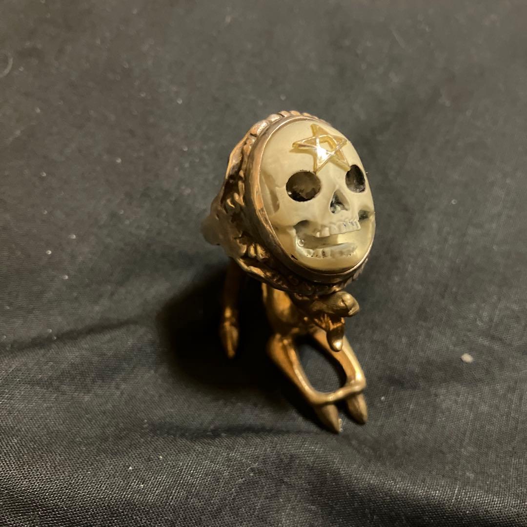 d*7様 希少！アレックスストリーター エンジェルハートリング スカル